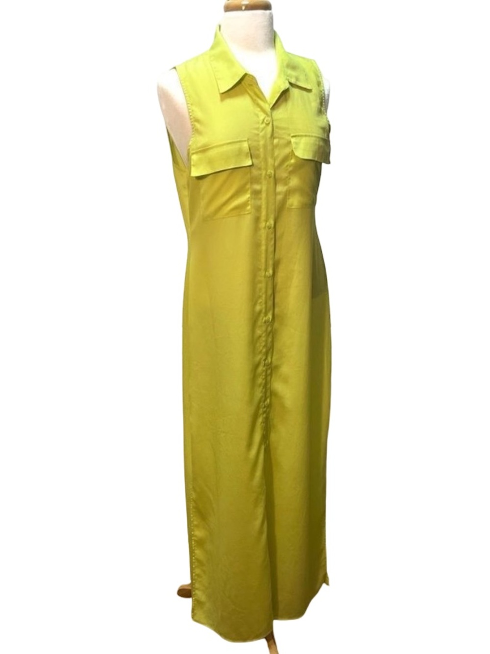 Victoria's Secret Neon Sleeveless Sundress with Notched Collar
